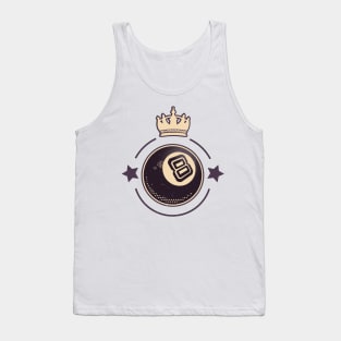 Billiards 8-Ball Retro Pool Player Tank Top